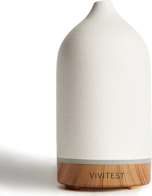 Muse Stone Diffuser: Ceramic & Oak Edition
